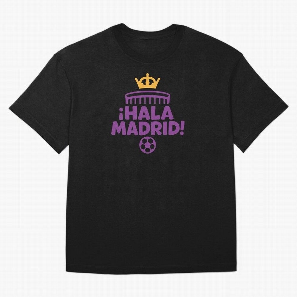 Hala Madrid Oversized T-Shirt Feel International Energy from FIFA World Cup 2026 for Fans of CR7 and Spain, Bringing Game Day Rituals, Football Legends, Country Pride and the Road to the Final; Made for Die Hard Supporters, Soccer Lovers, Game Day