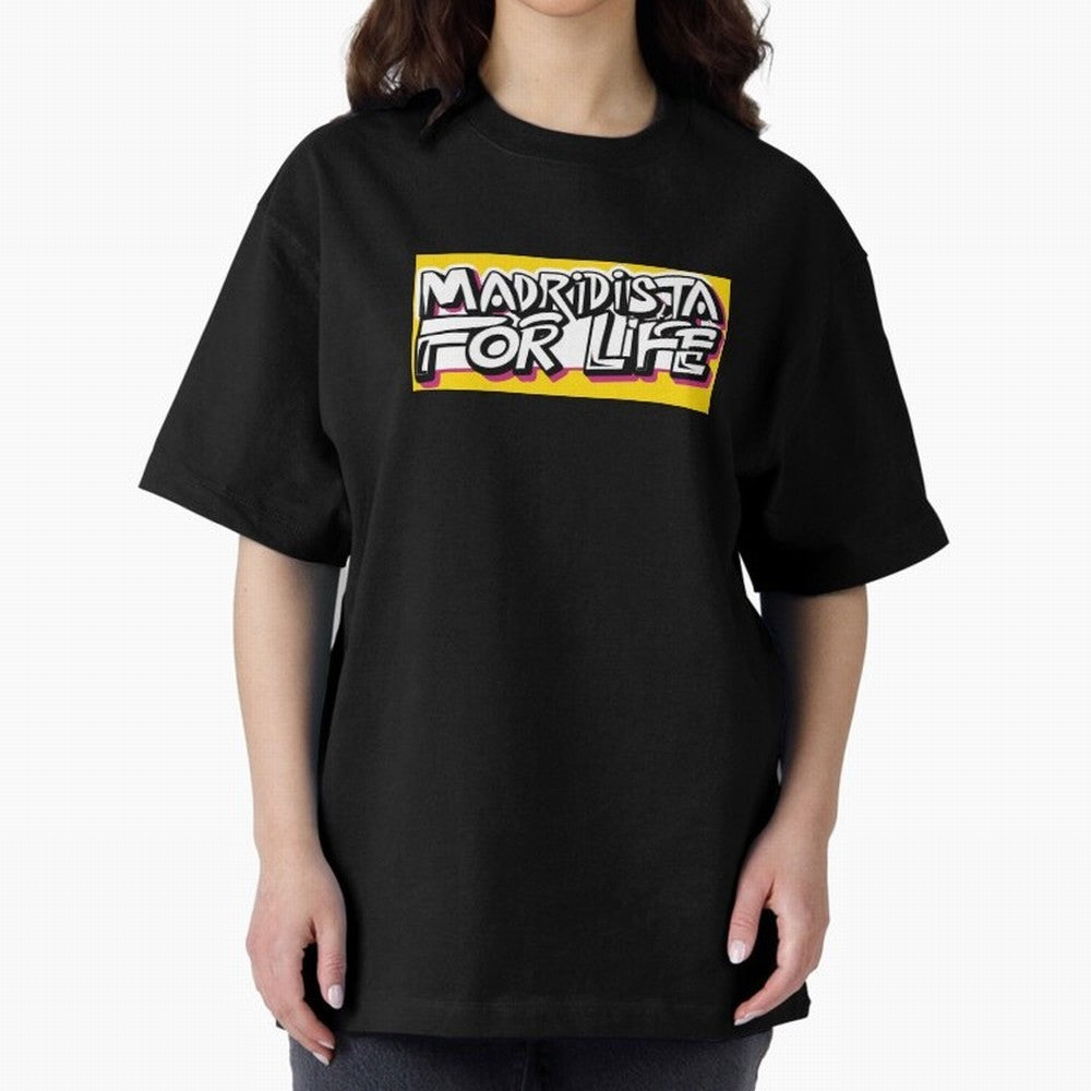 Madridista for Life Oversized T-Shirt Keep the Legacy of the FIFA World Cup 2026 Group Stage Journey through Mbappe and Neymar Highlights, Brazil, Portugal and Argentina Pride, Global Supporter Spirit, Legendary Goals, National Colors and