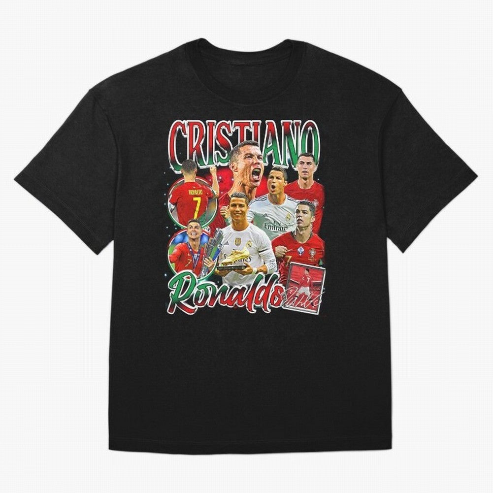 Cristiano Ronaldo Premium Quality Oversized T-Shirt Celebrate Global Passion for FIFA World Cup 2026 Group Stage Spirit, Filled with Argentina, France and Brazil, Cristiano Ronaldo, Stadium Memories, Football Loyalty, International Chants and
