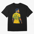 Neymar Jr Oversized T-Shirt Turn Up for FIFA World Cup 2026 USA Canada Mexico for Fans of CR7 and Messi and Argentina and Brazil, Bringing Fan Favorite Moments, National Team Passion, Big Match Drama and Soccer History; Built for Supporters Chasing