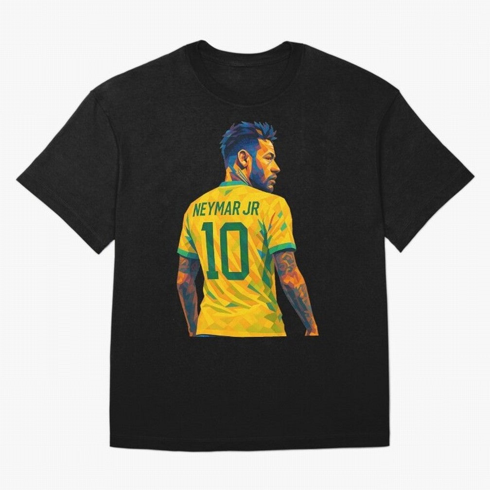 Neymar Jr Oversized T-Shirt Turn Up for FIFA World Cup 2026 USA Canada Mexico for Fans of CR7 and Messi and Argentina and Brazil, Bringing Fan Favorite Moments, National Team Passion, Big Match Drama and Soccer History; Built for Supporters Chasing