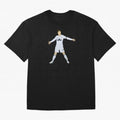 Cristiano Ronaldo celebrates at Real Madrid Oversized T-Shirt Keep the Match Day Mood of Global Football Passion for FIFA World Cup 2026 USA Canada Mexico, Capturing Messi, Neymar and Mbappe, France and Portugal, Championship Spirit, Famous Goals,