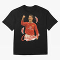Young Cristiano Ronaldo Man United Art ¨C Rising Soccer Legend Tribute	 Oversized T-Shirt Show Fan Pride Across Match Day Hype around FIFA World Cup 2026, Mbappe and Neymar, Germany, Retro Football Energy, Iconic Rivalries, Trophy Chase Drama and
