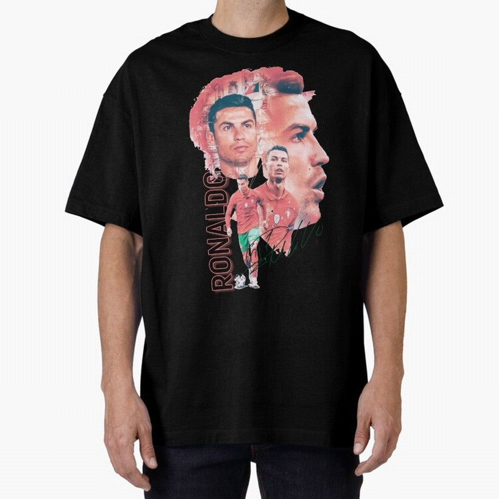 Cristiano Ronaldo Design Oversized T-Shirt Experience the FIFA World Cup 2026 Group Stage Journey through Messi and Cristiano Ronaldo Highlights, Argentina and Brazil Pride, Soccer Culture, Superstar Moments, National Team Dreams and Competitive