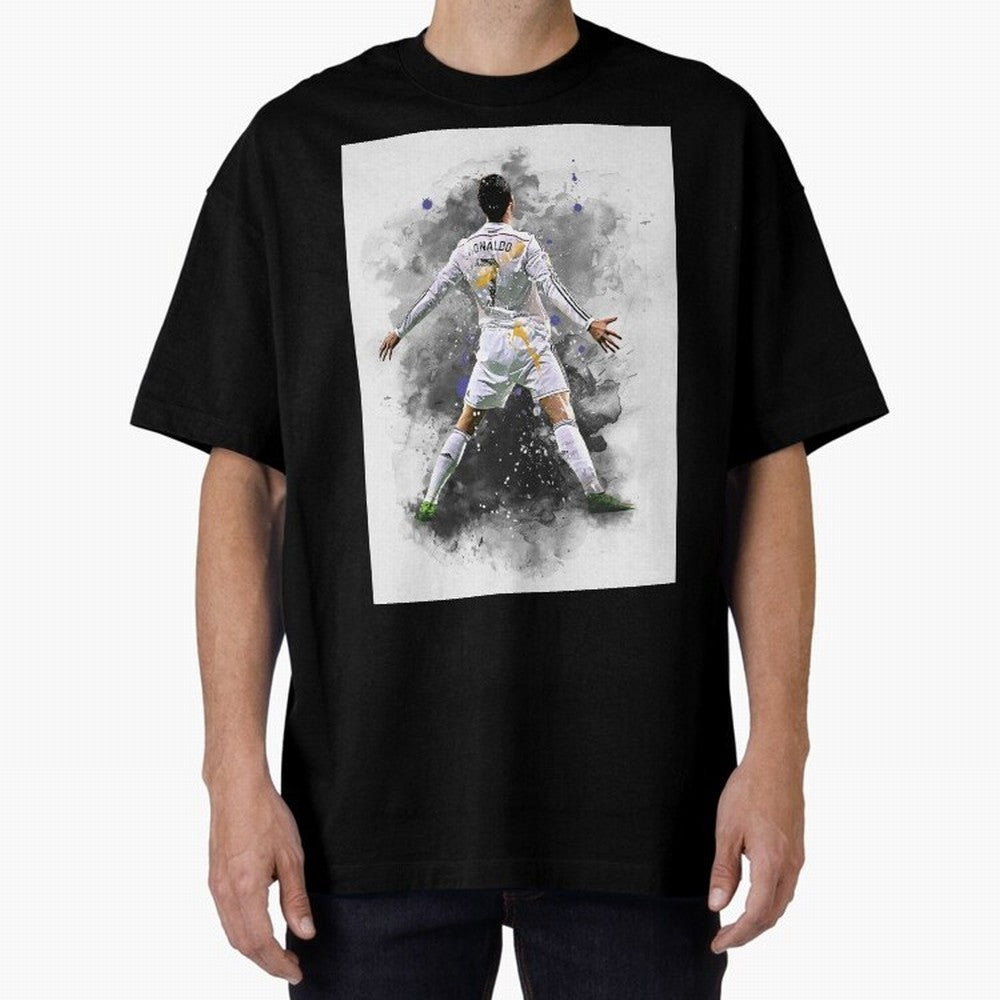 Cristiano Ronaldo 7 Oversized T-Shirt Show Passion for the Stars of Match Day Hype around FIFA World Cup 2026 Group Stage, Haaland and Mbappe, Spain and Netherlands, Soccer Culture, Superstar Moments, National Team Dreams and Competitive Fire;