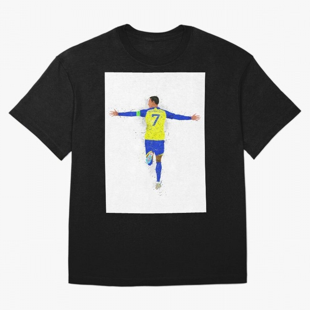 Cristiano Ronaldo Al Nassr Football Oversized T-Shirt Live for the Drama of Global Football Passion for FIFA World Cup 2026 Group Stage, Featuring Haaland and Mbappe, England, Football Passion, Legendary Performances, Festival Vibes and Supporter