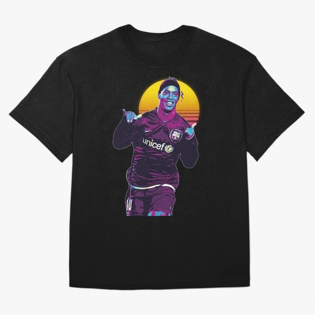 ronaldinho retro Oversized T-Shirt Bring Trophy Dreams to Match Day Hype around FIFA World Cup 2026 USA Canada Mexico, Messi, Neymar and Mbappe, Portugal, Worldwide Fan Energy, Dramatic Goals, Stadium Lights and Championship Celebrations; Ideal for
