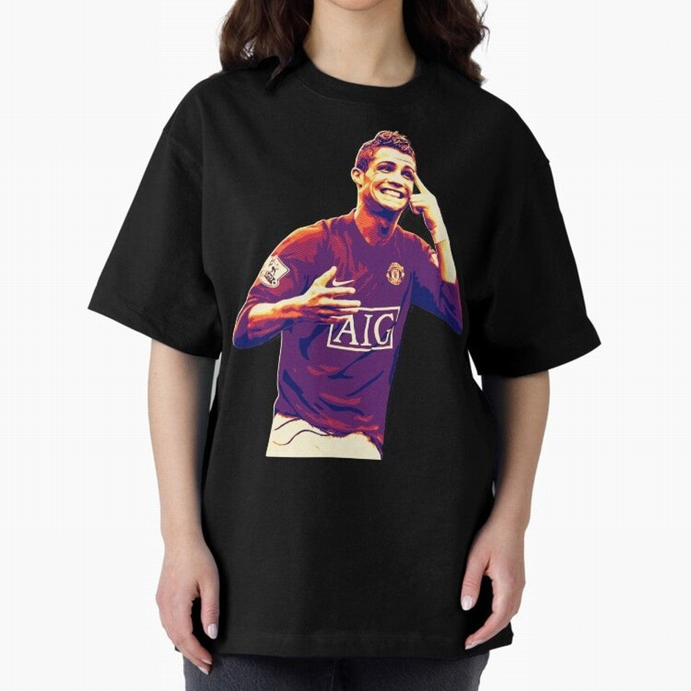 ronaldo Manchester United jarsey Oversized T-Shirt Step into FIFA World Cup 2026 Group Stage Spirit, Filled with Argentina, Haaland and Mbappe, Worldwide Fan Energy, Dramatic Goals, Stadium Lights and Championship Celebrations; Great for Watch