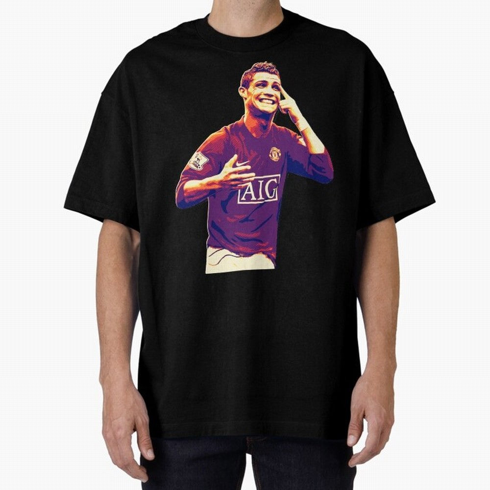 ronaldo Manchester United jarsey Oversized T-Shirt Step into FIFA World Cup 2026 Group Stage Spirit, Filled with Argentina, Haaland and Mbappe, Worldwide Fan Energy, Dramatic Goals, Stadium Lights and Championship Celebrations; Great for Watch