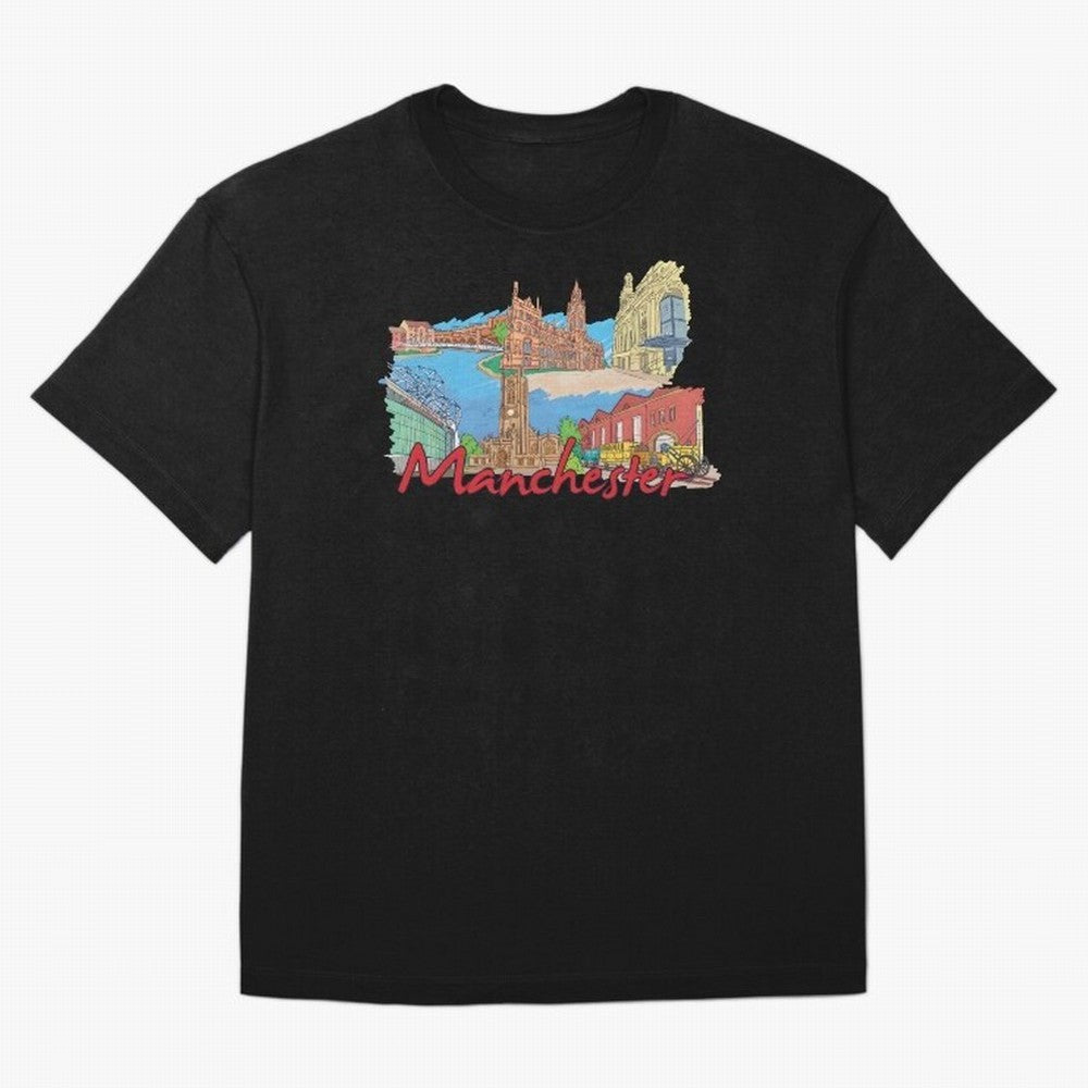 Manchester Oversized T-Shirt Back the Journey through FIFA World Cup 2026 Group Stage Spirit, Capturing France and Portugal, Messi and Cristiano Ronaldo, Worldwide Fan Energy, Dramatic Goals, Stadium Lights and Championship Celebrations; Perfect