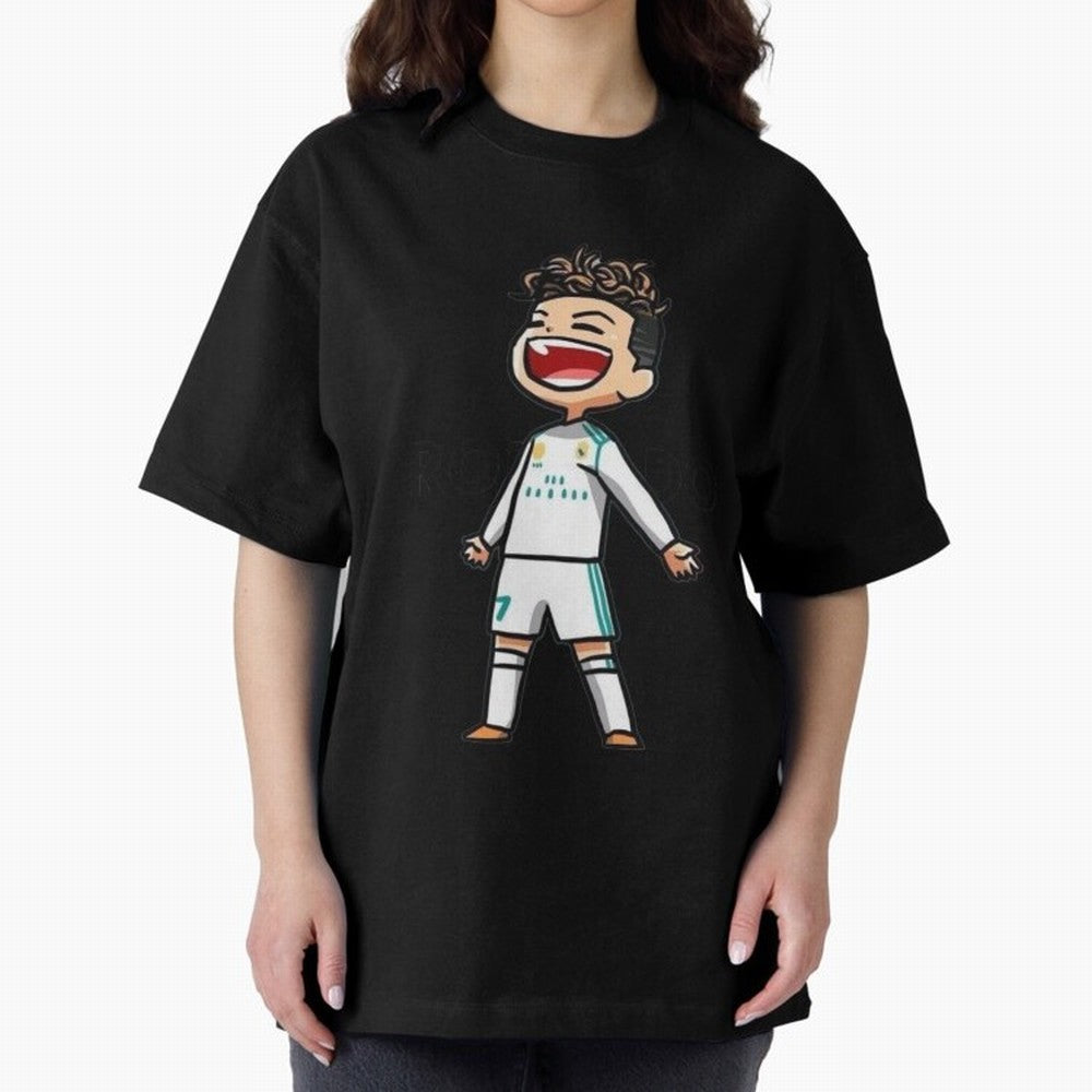 RONALDO Oversized T-Shirt Step into FIFA World Cup 2026 Group Stage for Fans of CR7 and Messi and Brazil, Bringing Fan Favorite Moments, National Team Passion, Big Match Drama and Soccer History; Ideal for Passionate Fans Who Love Underdog Stories,