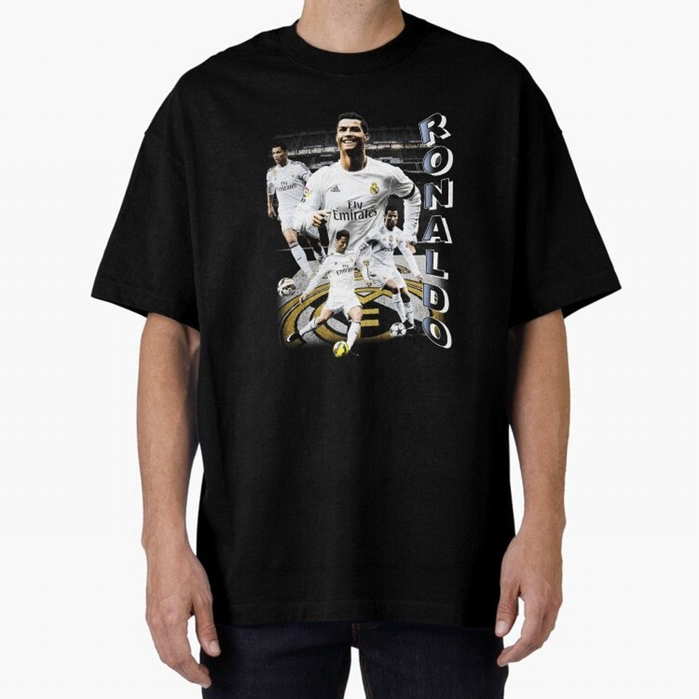 Cristiano Ronaldo Vintage Oversized T-Shirt Celebrate Classic Football Spirit in FIFA World Cup 2026 Group Stage Spirit, Made for Argentina and Brazil, Haaland, Football Passion, Legendary Performances, Festival Vibes and Supporter Community;