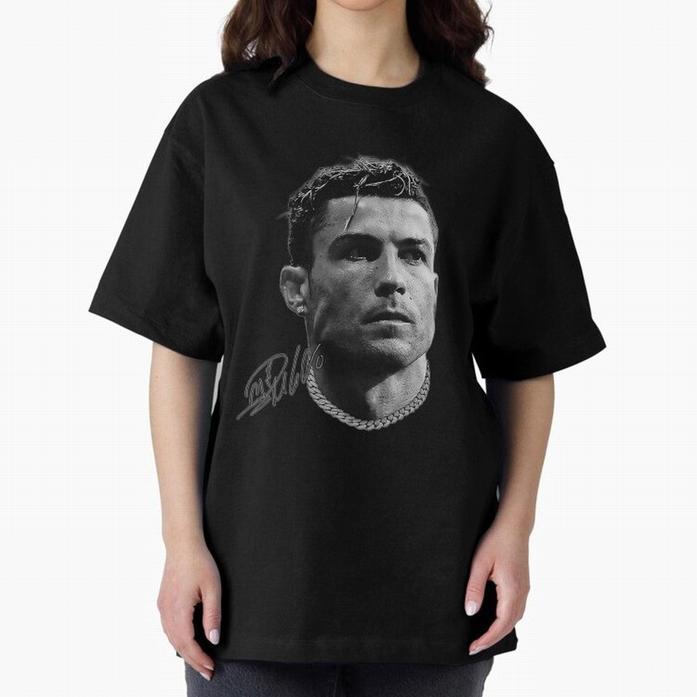 Cristiano Ronaldo Vintage Tshirt Oversized T-Shirt Bring a Vintage Feel to FIFA World Cup 2026 for Fans of Cristiano Ronaldo, Haaland and CR7 and Argentina, Bringing Classic Soccer Heritage, Championship Pressure, Fan Loyalty and International