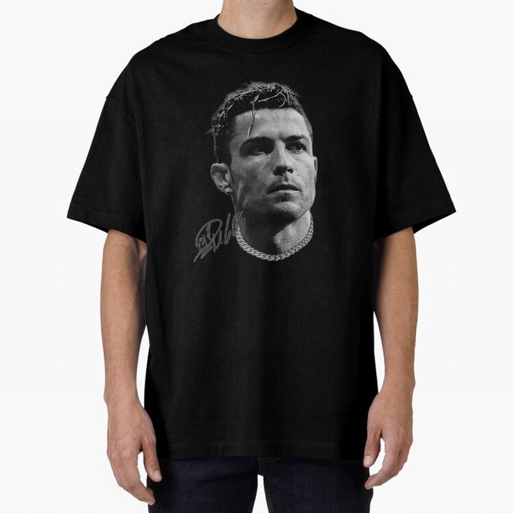 Cristiano Ronaldo Vintage Tshirt Oversized T-Shirt Bring a Vintage Feel to FIFA World Cup 2026 for Fans of Cristiano Ronaldo, Haaland and CR7 and Argentina, Bringing Classic Soccer Heritage, Championship Pressure, Fan Loyalty and International