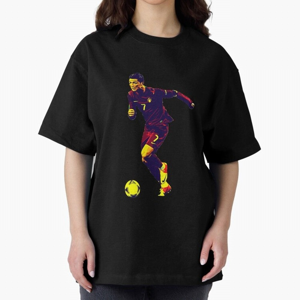 Cristianno Ronaldo Oversized T-Shirt Wear the Spirit of Global Football Passion for FIFA World Cup 2026 Group Stage, Highlighting Messi, Neymar and Mbappe, England, France and Netherlands, Fan Favorite Moments, National Team Passion, Big Match