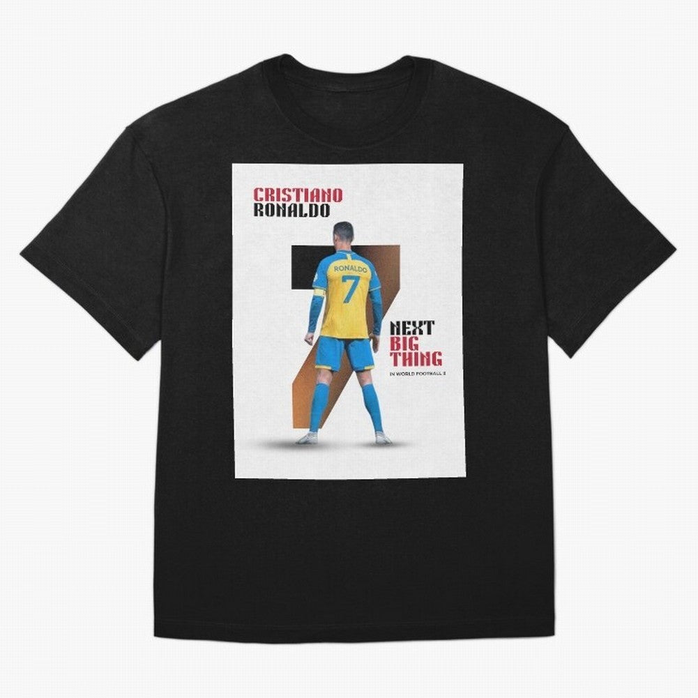 Cristiano Ronaldo Oversized T-Shirt Follow Global Football Passion for FIFA World Cup 2026, Celebrating Haaland, Portugal, Spain and Germany, Stadium Chants, National Pride, Trophy Dreams and Unforgettable Football Memories; Ideal for Passionate