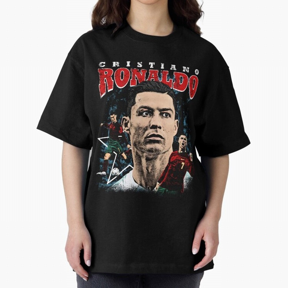 Cristiano Ronaldo CR7 Iconic T-Shirt Oversized T-Shirt Join Supporters Worldwide for FIFA World Cup 2026 Group Stage for Fans of CR7 and Messi and Netherlands, Bringing Football History, Final Match Energy, Crowd Noise and Once in a Lifetime