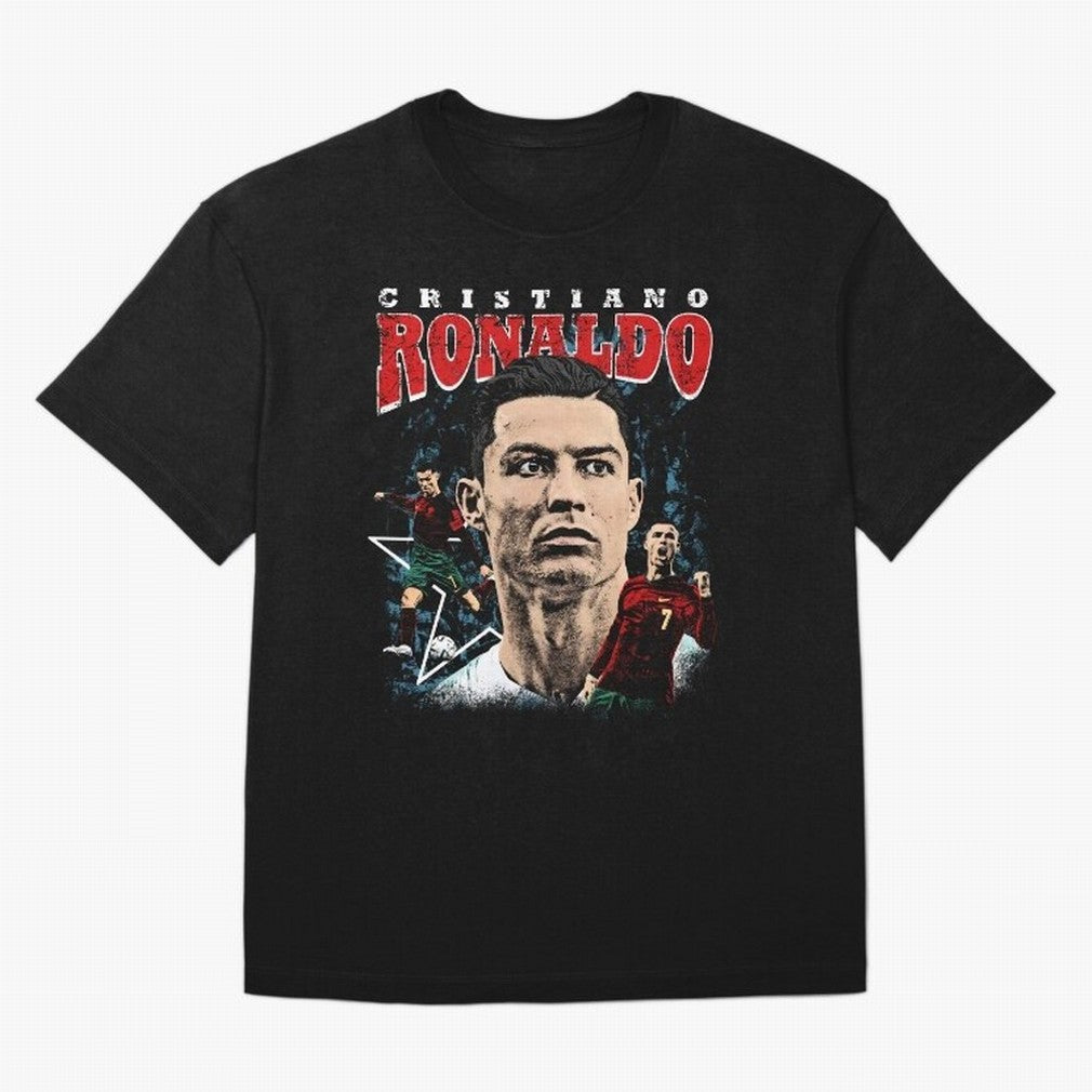 Cristiano Ronaldo CR7 Iconic T-Shirt Oversized T-Shirt Join Supporters Worldwide for FIFA World Cup 2026 Group Stage for Fans of CR7 and Messi and Netherlands, Bringing Football History, Final Match Energy, Crowd Noise and Once in a Lifetime