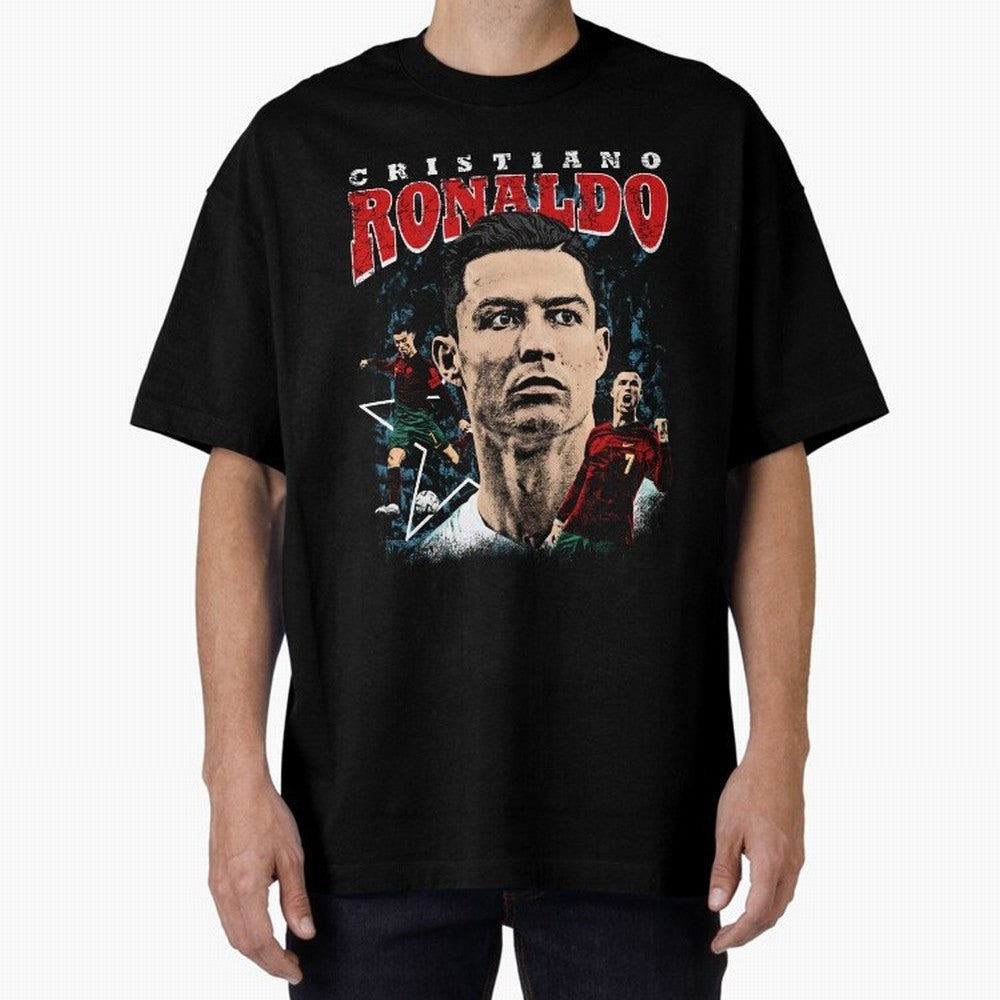 Cristiano Ronaldo CR7 Iconic T-Shirt Oversized T-Shirt Join Supporters Worldwide for FIFA World Cup 2026 Group Stage for Fans of CR7 and Messi and Netherlands, Bringing Football History, Final Match Energy, Crowd Noise and Once in a Lifetime