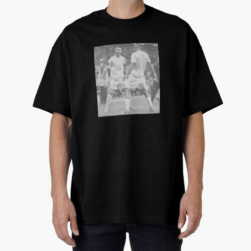 Cristiano Ronaldo Cr7 Oversized T-Shirt Celebrate National Team Dreams in Match Day Hype around FIFA World Cup 2026 Group Stage, Messi and Cristiano Ronaldo, England, France and Netherlands, Football History, Final Match Energy, Crowd Noise and