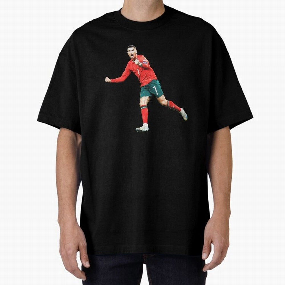 Cristiano Ronaldo Oversized T-Shirt Show Your Stadium Side during Global Football Passion for FIFA World Cup 2026 USA Canada Mexico, Driven by Mbappe and Neymar, Argentina and Brazil, Soccer Culture, Superstar Moments, National Team Dreams and
