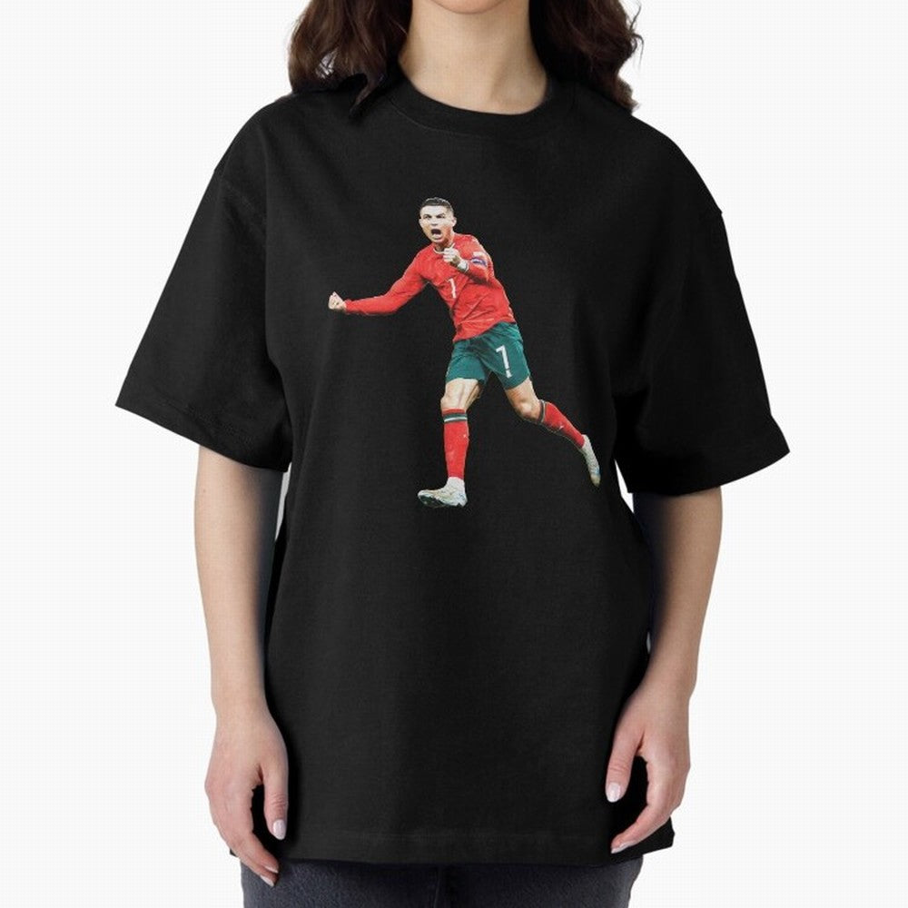 Cristiano Ronaldo Oversized T-Shirt Show Your Stadium Side during Global Football Passion for FIFA World Cup 2026 USA Canada Mexico, Driven by Mbappe and Neymar, Argentina and Brazil, Soccer Culture, Superstar Moments, National Team Dreams and