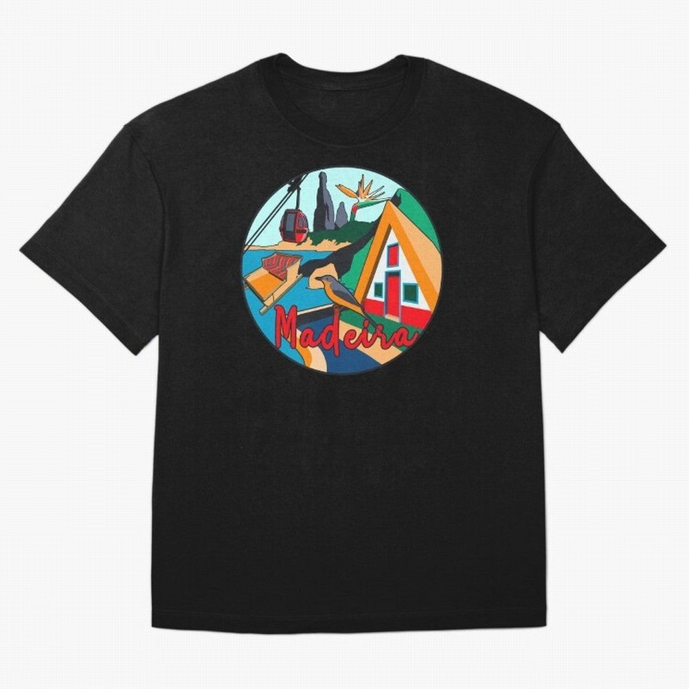 Madeira Oversized T-Shirt Bring Stadium Energy to FIFA World Cup 2026 Group Stage Capturing Haaland, England Energy, Game Day Rituals, Football Legends, Country Pride and the Road to the Final; Ideal for Passionate Fans Who Love Underdog Stories,