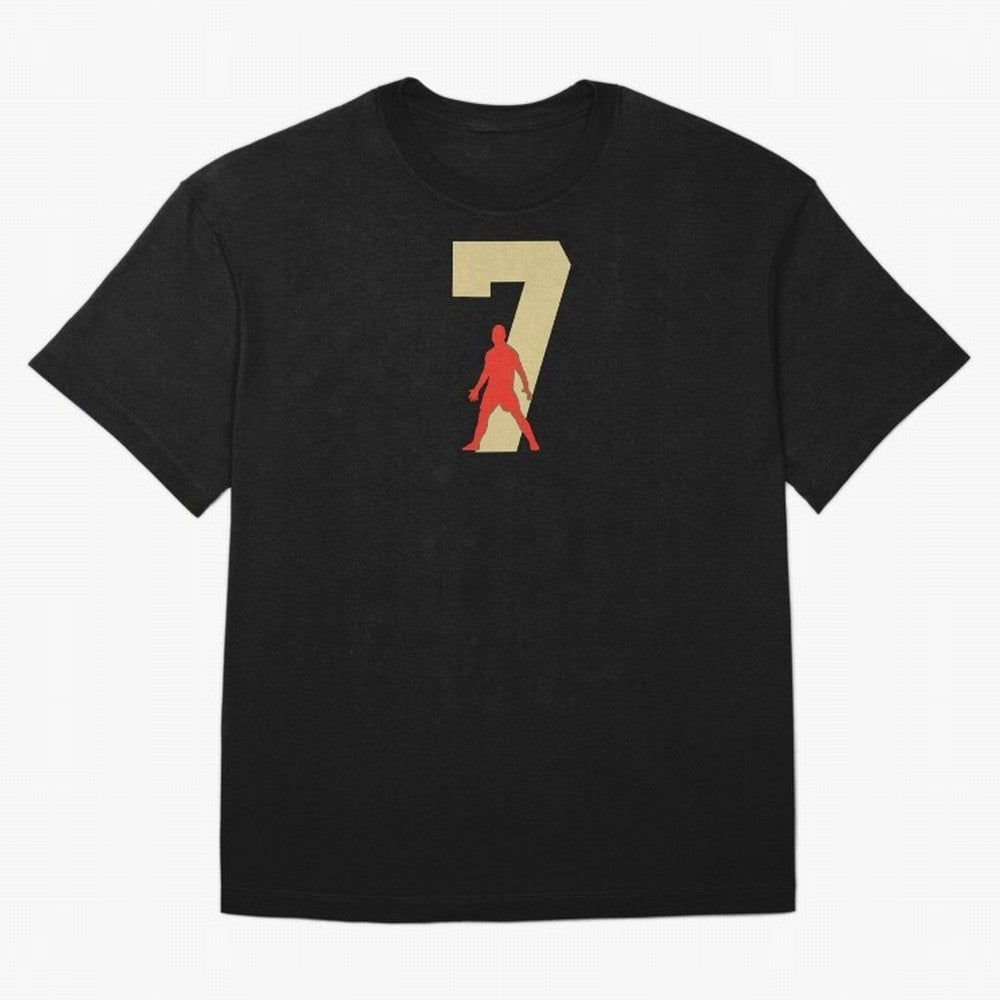 Ronaldo 7 Soccer Icon Oversized T-Shirt Celebrate Global Passion for FIFA World Cup 2026 Highlighting Haaland, Argentina, France and Brazil Energy, Match Day Excitement, Supporter Culture, Golden Goals and Global Football Passion; Made for