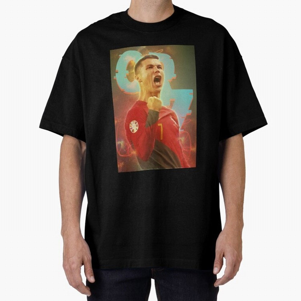Ronaldo selebration Oversized T-Shirt Represent Football Lovers during Match Day Hype around FIFA World Cup 2026, Neymar, England, Football History, Final Match Energy, Crowd Noise and Once in a Lifetime Moments; Made for Die Hard Supporters,