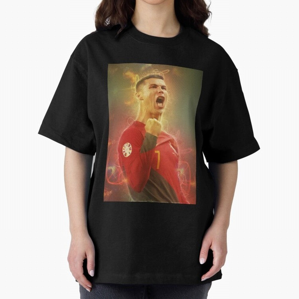 Ronaldo portugal jarsey Oversized T-Shirt Celebrate Fan Favorites in Global Football Passion for FIFA World Cup 2026, Celebrating Mbappe, England, France and Netherlands, Goal Celebration Energy, Supporter Heritage, Football Icons and Worldwide