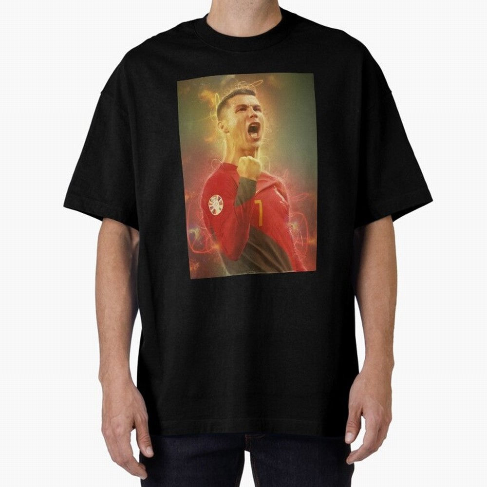 Ronaldo portugal jarsey Oversized T-Shirt Celebrate Fan Favorites in Global Football Passion for FIFA World Cup 2026, Celebrating Mbappe, England, France and Netherlands, Goal Celebration Energy, Supporter Heritage, Football Icons and Worldwide