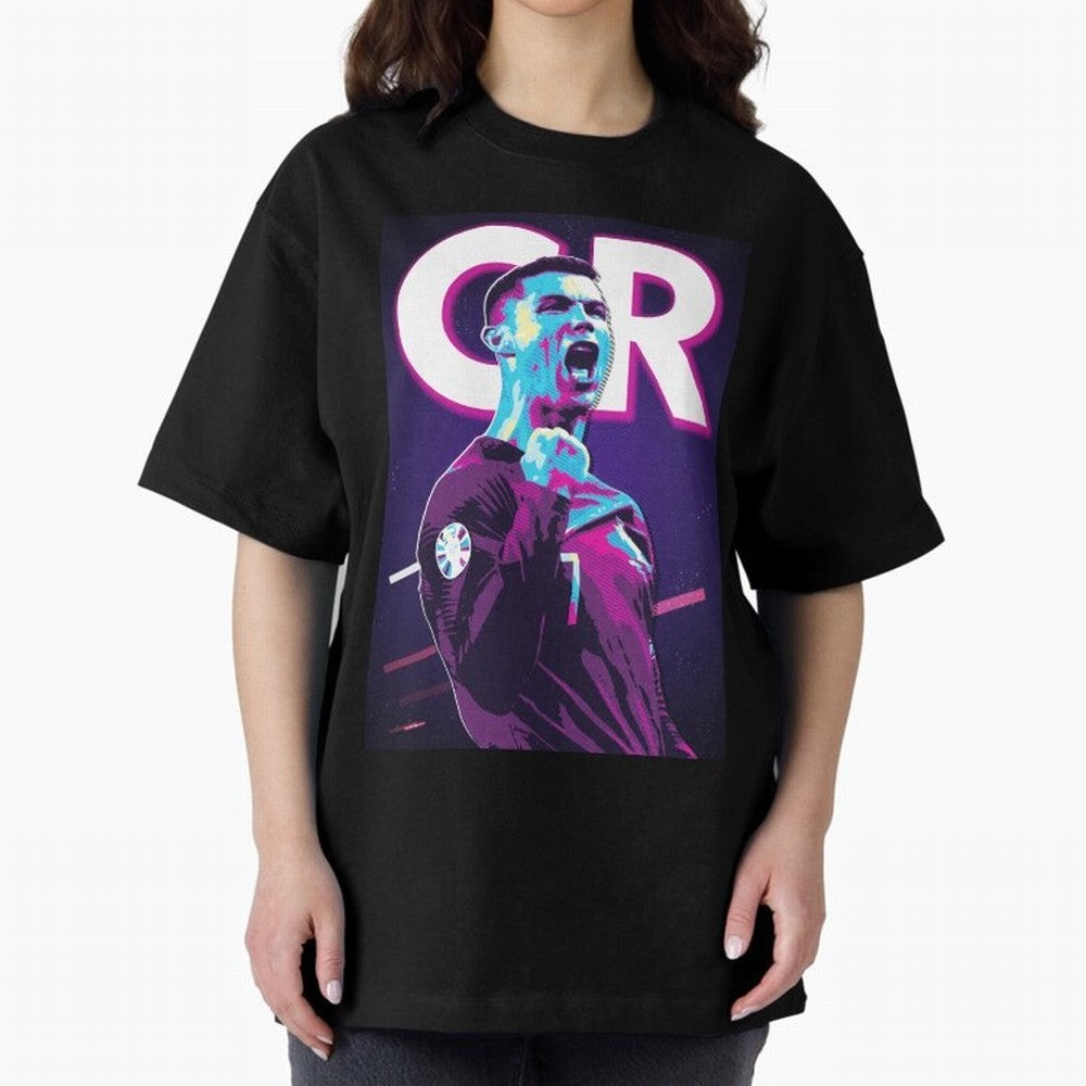 Ronaldo Oversized T-Shirt Represent the FIFA World Cup 2026 Group Stage Journey through Haaland and Mbappe Highlights, Germany Pride, Stadium Memories, Football Loyalty, International Chants and Championship Tradition; Made for Collectors Who Enjoy