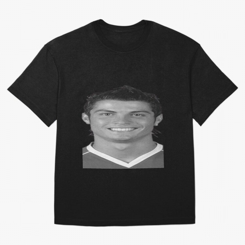 Cristiano Ronaldo Oversized T-Shirt Honor Football Greatness during FIFA World Cup 2026 for Fans of Mbappe and Brazil, Bringing Football History, Final Match Energy, Crowd Noise and Once in a Lifetime Moments; Perfect for Supporters Who Want Bold