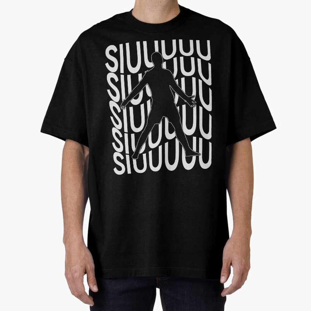 Siuuuuu Cute Soccer Present For Soccer Lovers Fan Kid's Boys Oversized T-Shirt Make the Season About Match Day Hype around FIFA World Cup 2026 USA Canada Mexico, Haaland, France, Sports Nostalgia, International Competition, Famous Players and