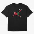 Ronaldo 910 Goal Bicycle Kick Oversized T-Shirt Bring Stadium Energy to FIFA World Cup 2026 Spirit, Highlighting Argentina, CR7 and Messi, Game Day Rituals, Football Legends, Country Pride and the Road to the Final; Great for Supporters Who Love