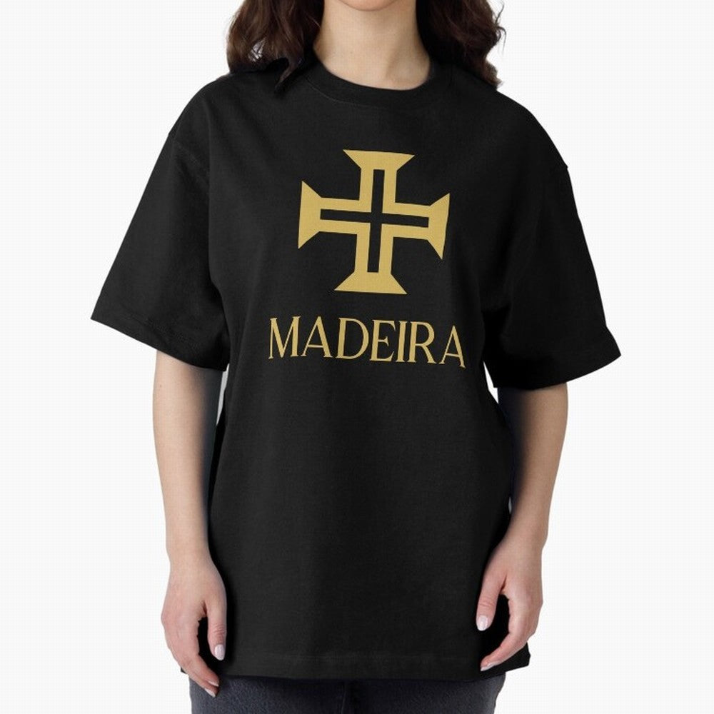 Madeira gold Oversized T-Shirt Step into Match Day Hype around FIFA World Cup 2026 USA Canada Mexico, Messi, France, Champion Mindset, Group Stage Buzz, Knockout Tension and Passionate Fan Culture; Ideal for Passionate Fans Who Love Underdog