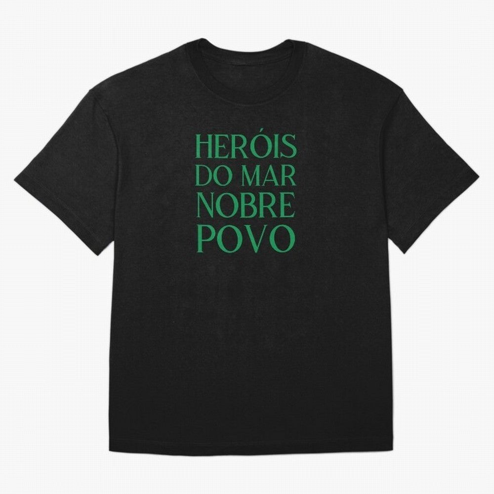 Her¨®is do Mar Nobre Povo green Oversized T-Shirt Support Global Football Passion for FIFA World Cup 2026 USA Canada Mexico, Highlighting Haaland, Spain and Netherlands, Retro Football Energy, Iconic Rivalries, Trophy Chase Drama and Stadium