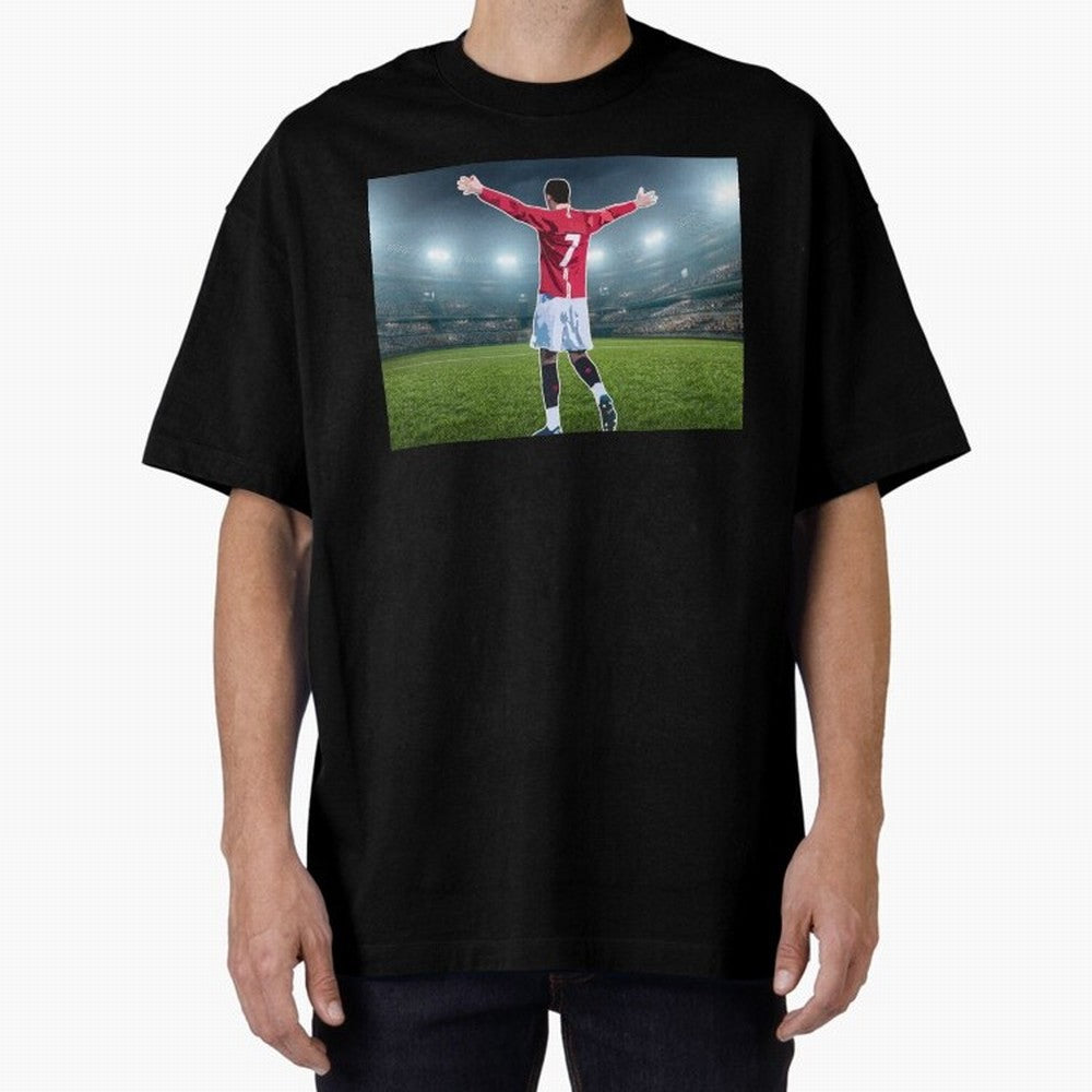 Ronaldo Oversized T-Shirt Follow the Road to Global Football Passion for FIFA World Cup 2026 Group Stage, Centered on Cristiano Ronaldo, Haaland and CR7, Portugal, Game Day Rituals, Football Legends, Country Pride and the Road to the Final; Ideal