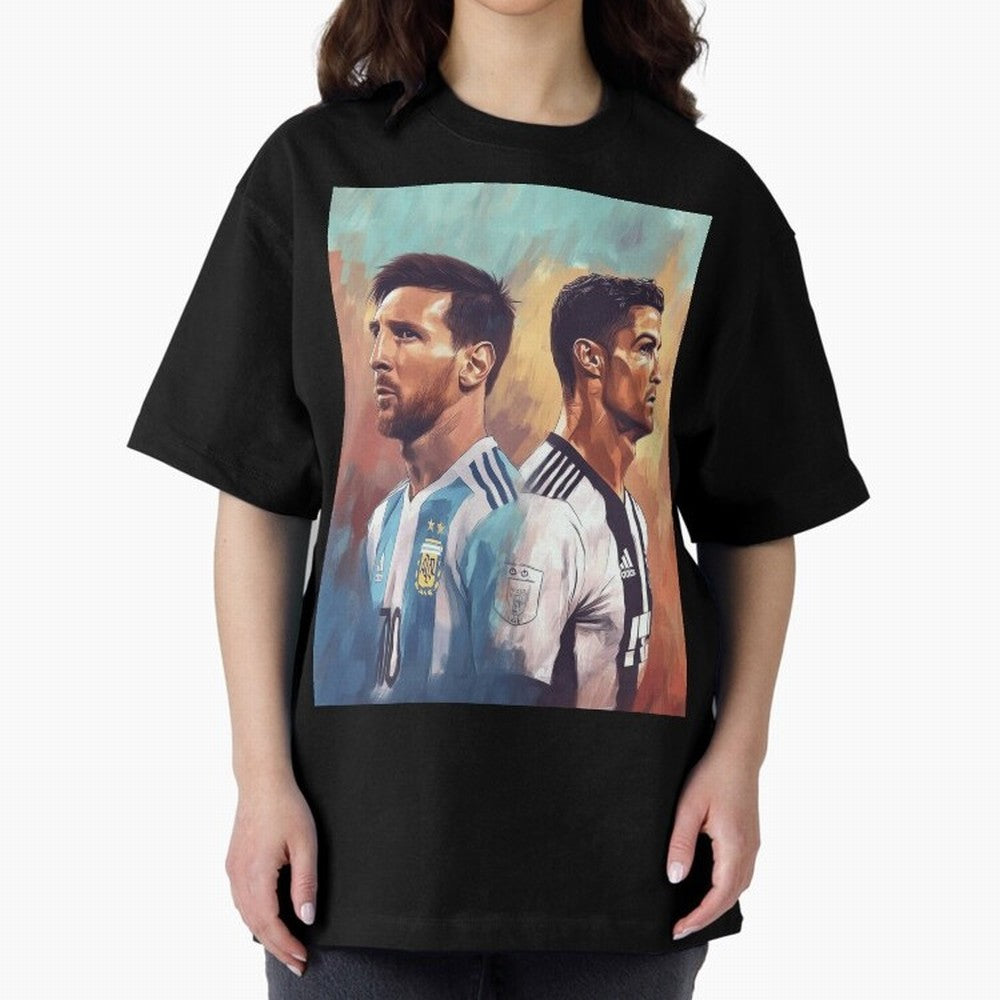 Lionel Messi and Cristiano Ronaldo Oversized T-Shirt Turn Every Weekend Toward Global Football Passion for FIFA World Cup 2026 Group Stage, with Mbappe, Spain and Netherlands, Stadium Chants, National Pride, Trophy Dreams and Unforgettable Football