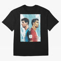 Lionel Messi and Cristiano Ronaldo Oversized T-Shirt Support the Legends of Global Football Passion for FIFA World Cup 2026 Group Stage, Centered on Cristiano Ronaldo, Haaland and CR7, England and Germany, Championship Spirit, Famous Goals, Roaring