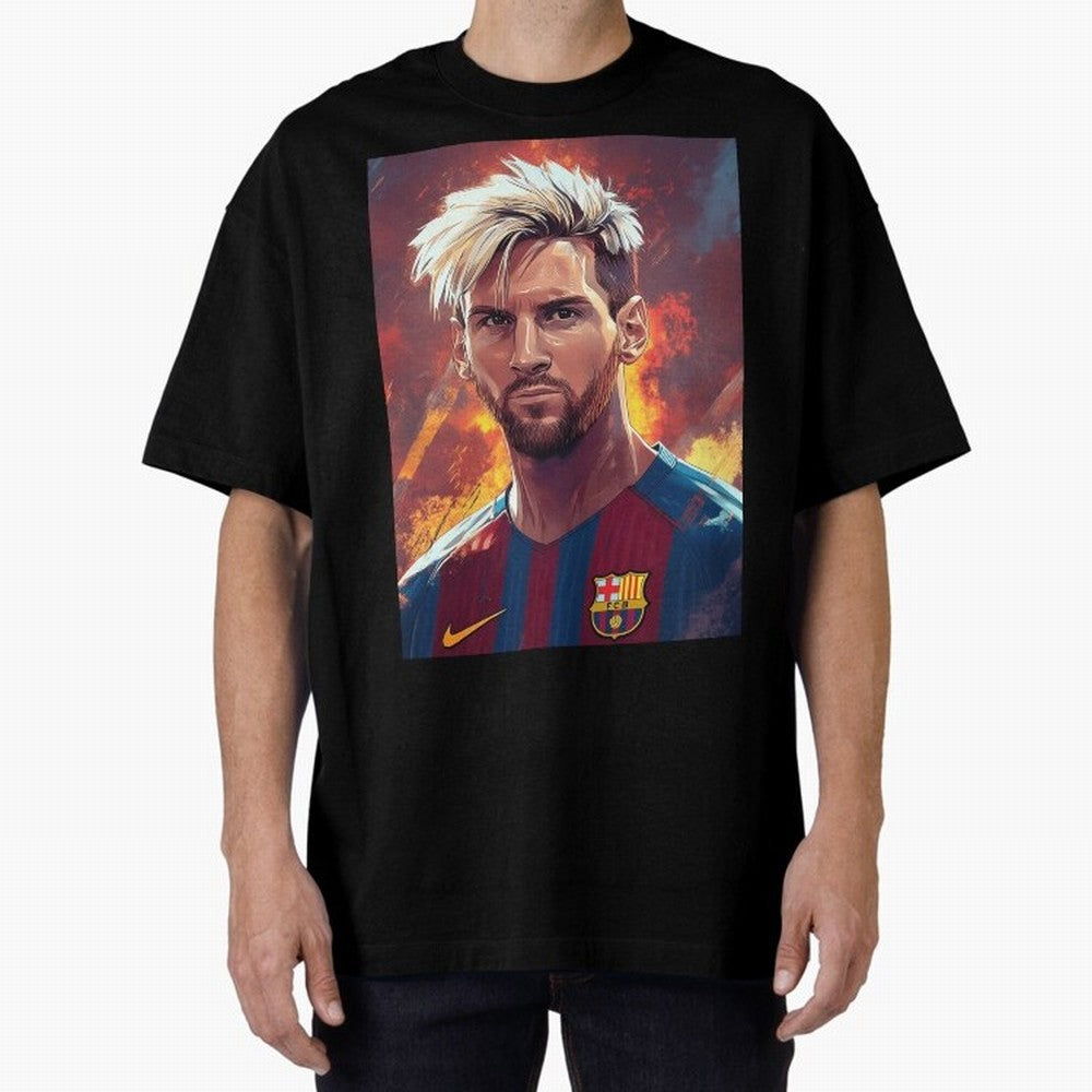 Lionel Messi Oversized T-Shirt Celebrate Match Day Hype around FIFA World Cup 2026 Group Stage, Mbappe and Neymar, Portugal, Stadium Chants, National Pride, Trophy Dreams and Unforgettable Football Memories; Ideal for Passionate Fans Who Love