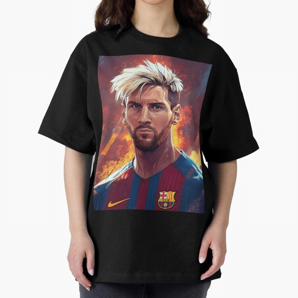 Lionel Messi Oversized T-Shirt Celebrate Match Day Hype around FIFA World Cup 2026 Group Stage, Mbappe and Neymar, Portugal, Stadium Chants, National Pride, Trophy Dreams and Unforgettable Football Memories; Ideal for Passionate Fans Who Love
