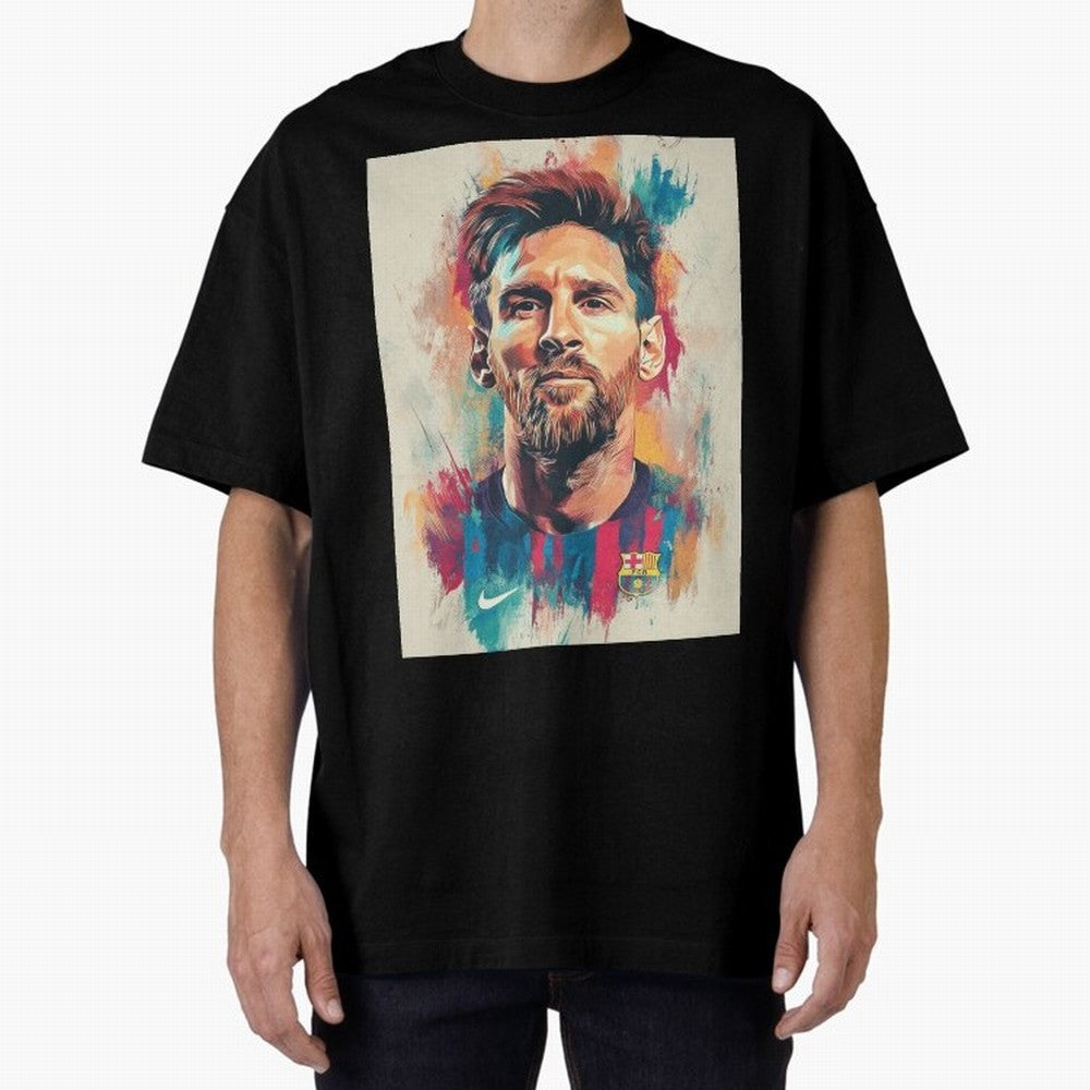 Lionel Messi Oversized T-Shirt Celebrate Unforgettable Nights in Match Day Hype around FIFA World Cup 2026 USA Canada Mexico, Cristiano Ronaldo, Haaland and CR7, France, Football Festival Excitement, Trophy Ambitions, Country Rivalries and Star