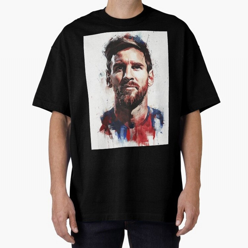 Lionel Messi Oversized T-Shirt Celebrate Unforgettable Nights in FIFA World Cup 2026 Spirit, Filled with Argentina, France and Brazil, Mbappe, Global Supporter Spirit, Legendary Goals, National Colors and Tournament Celebration; Made for Die Hard