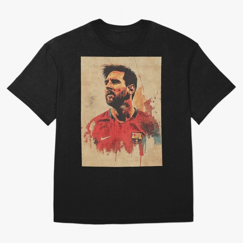 Lionel Messi Oversized T-Shirt Honor the Football Icons of FIFA World Cup 2026 Spirit, Driven by Brazil, Messi, Neymar and Mbappe, Match Day Excitement, Supporter Culture, Golden Goals and Global Football Passion; Great for Watch Parties, Sports
