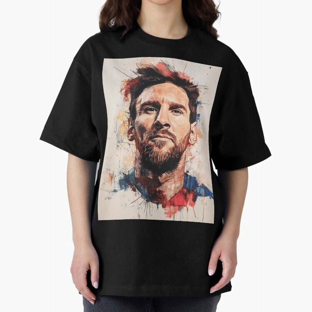 Lionel Messi Oversized T-Shirt Relive the FIFA World Cup 2026 Group Stage Journey through Mbappe and Neymar Highlights, France and Portugal Pride, Fan Favorite Moments, National Team Passion, Big Match Drama and Soccer History; Great for Supporters
