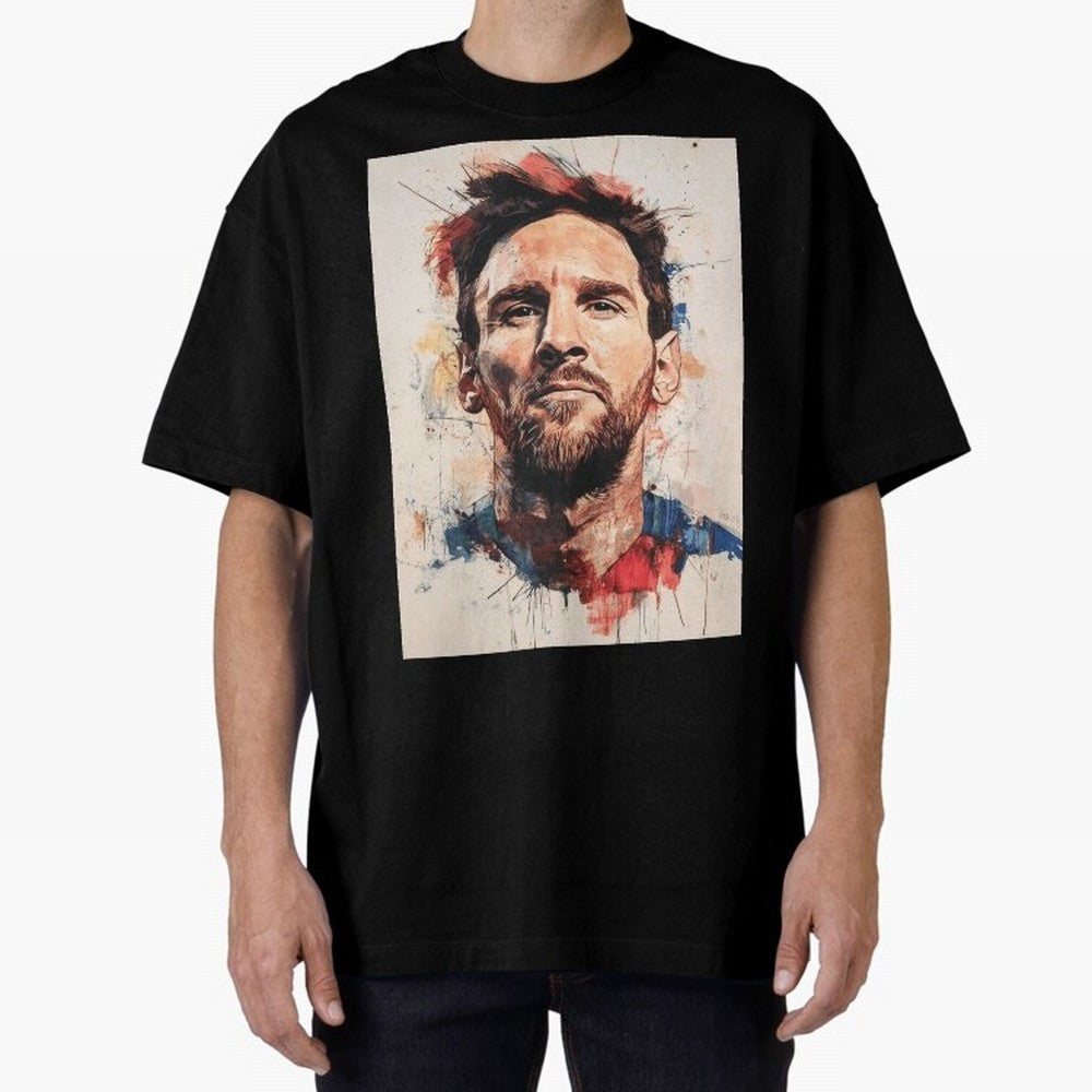 Lionel Messi Oversized T-Shirt Relive the FIFA World Cup 2026 Group Stage Journey through Mbappe and Neymar Highlights, France and Portugal Pride, Fan Favorite Moments, National Team Passion, Big Match Drama and Soccer History; Great for Supporters