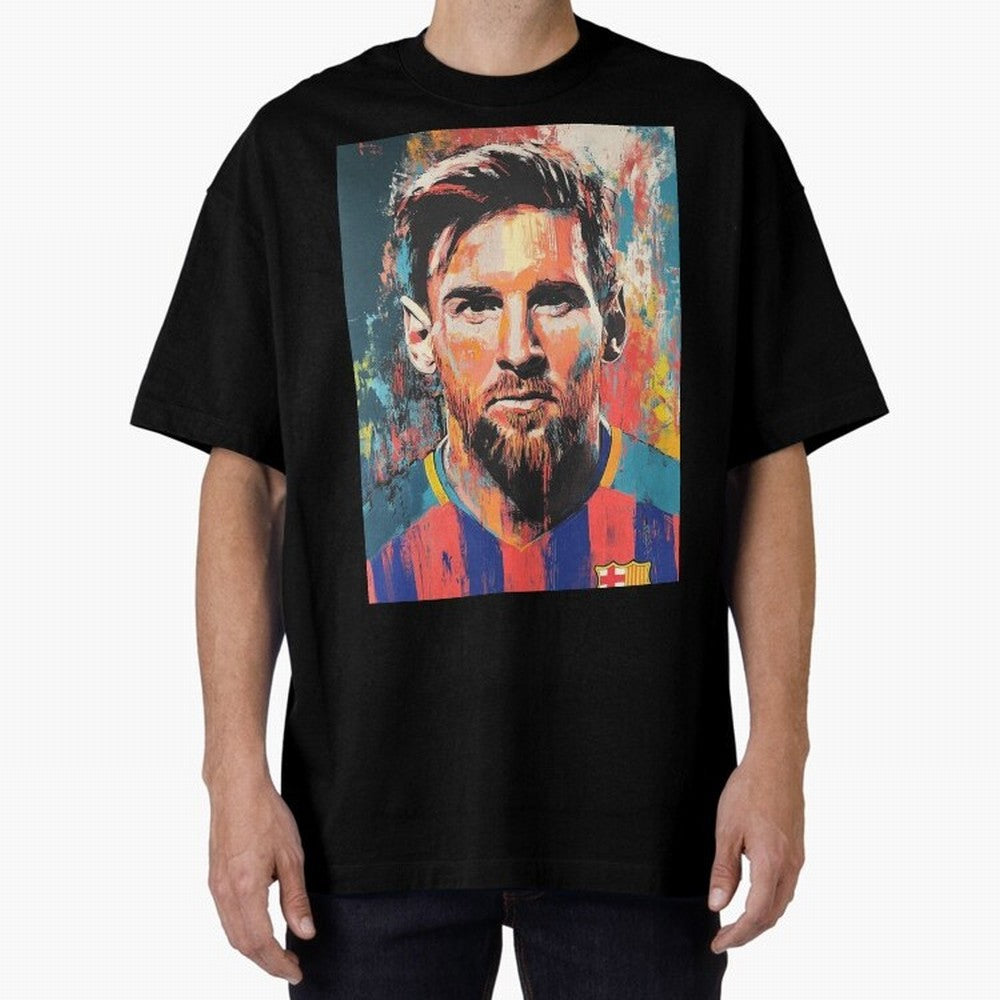 Lionel Messi Oversized T-Shirt Stand with FIFA World Cup 2026 USA Canada Mexico for Fans of Messi, Neymar and Mbappe and France, Bringing Tournament Hype, Historic Matchups, Family Viewing Parties and Global Sports Pride; Built for Supporters