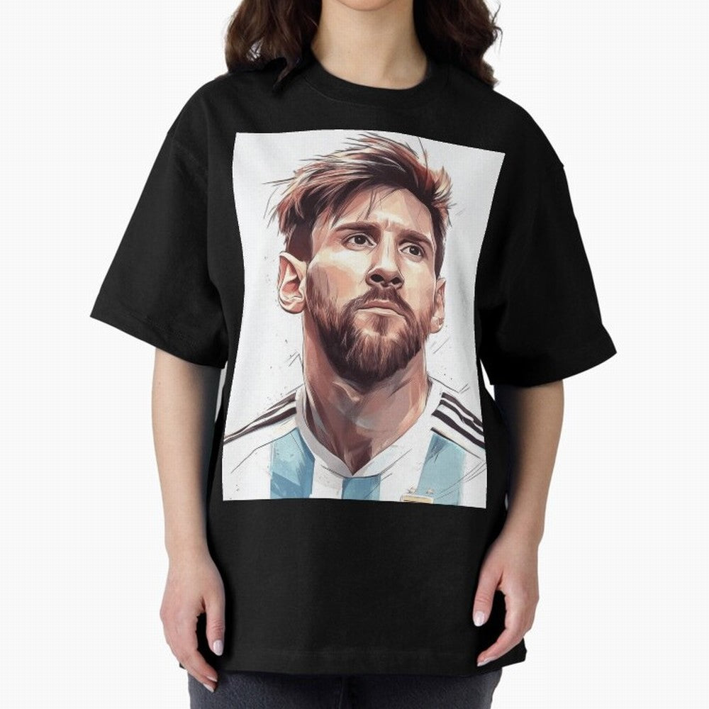 Lionel Messi Oversized T-Shirt Mark FIFA World Cup 2026 Group Stage Filled with CR7, England Energy, Game Day Rituals, Football Legends, Country Pride and the Road to the Final; Perfect for Supporters Who Want Bold Football Energy, Global Pride and