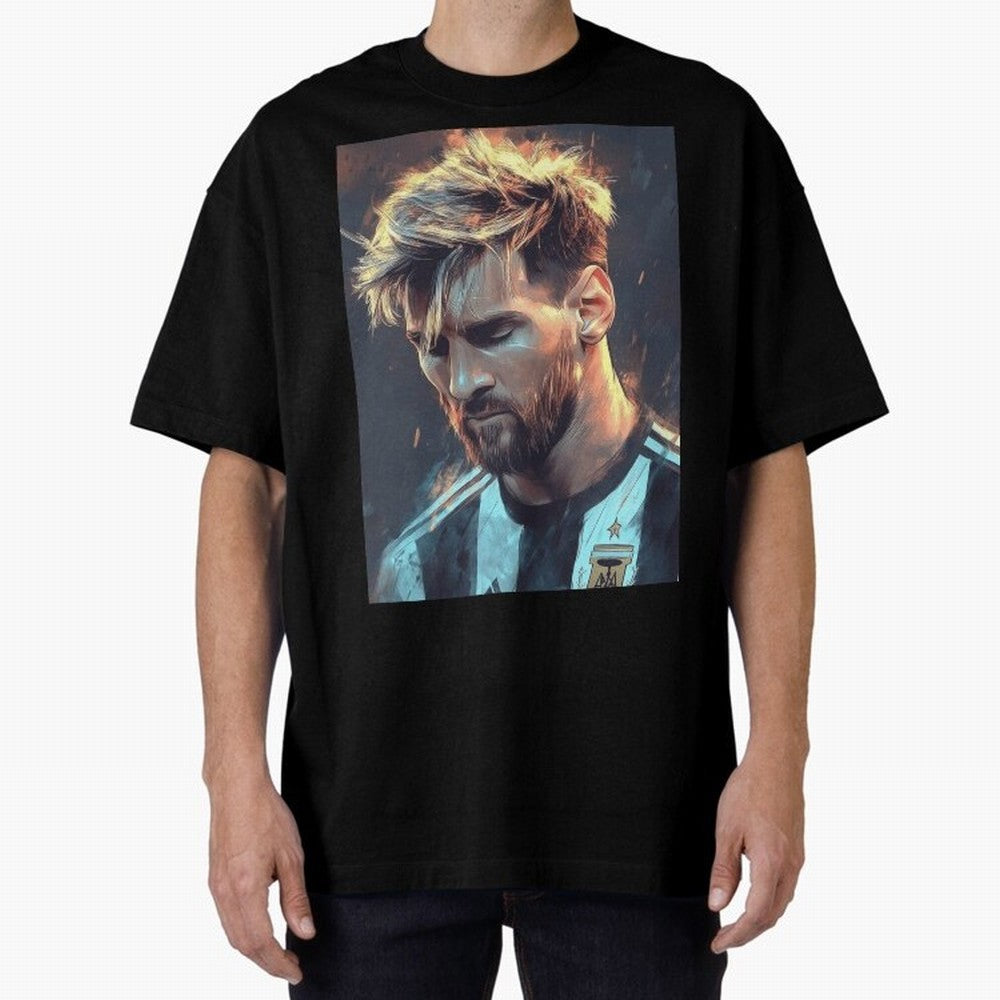 leo Messi Oversized T-Shirt Upgrade Match Day Hype around FIFA World Cup 2026 USA Canada Mexico, CR7 and Messi, Spain and Netherlands, Tournament Hype, Historic Matchups, Family Viewing Parties and Global Sports Pride; Perfect for Supporters Who